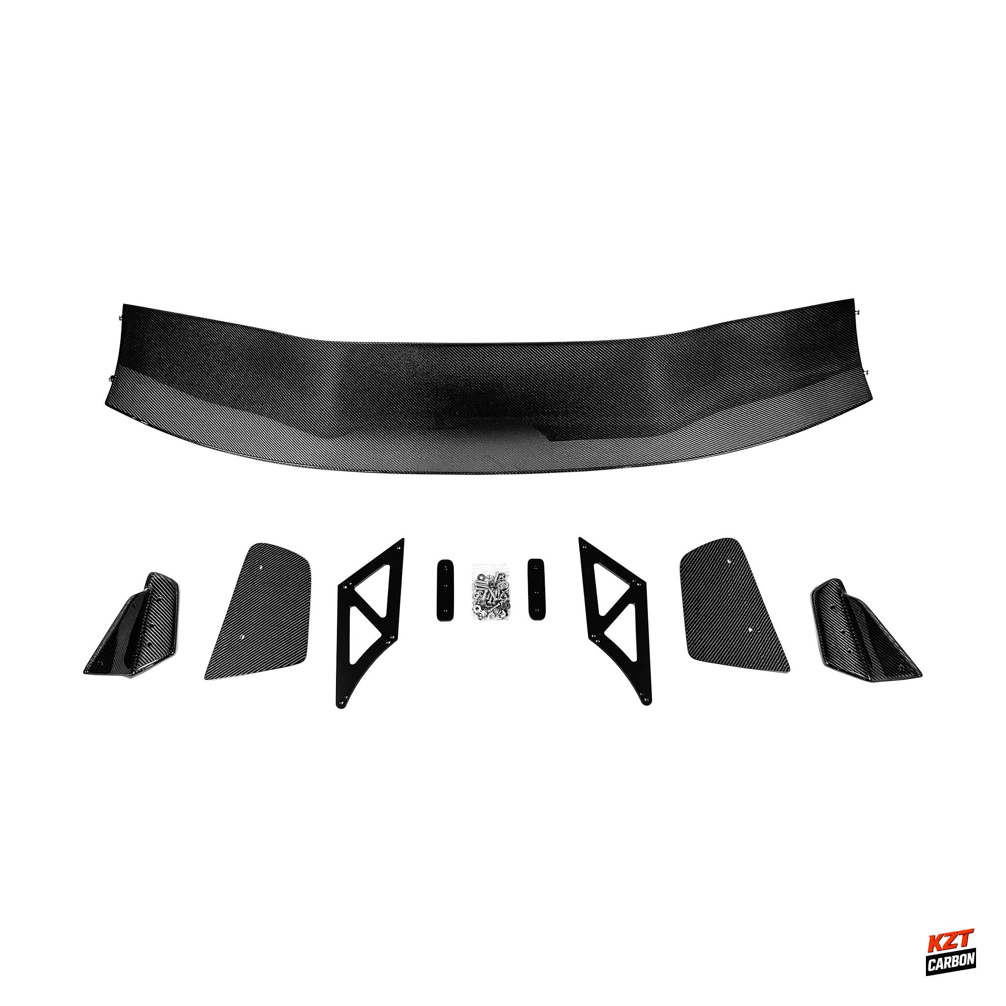 For Honda Civic Type R FL5 Hatchback 2023-24 VTX Style Carbon Rear Spoiler Wing