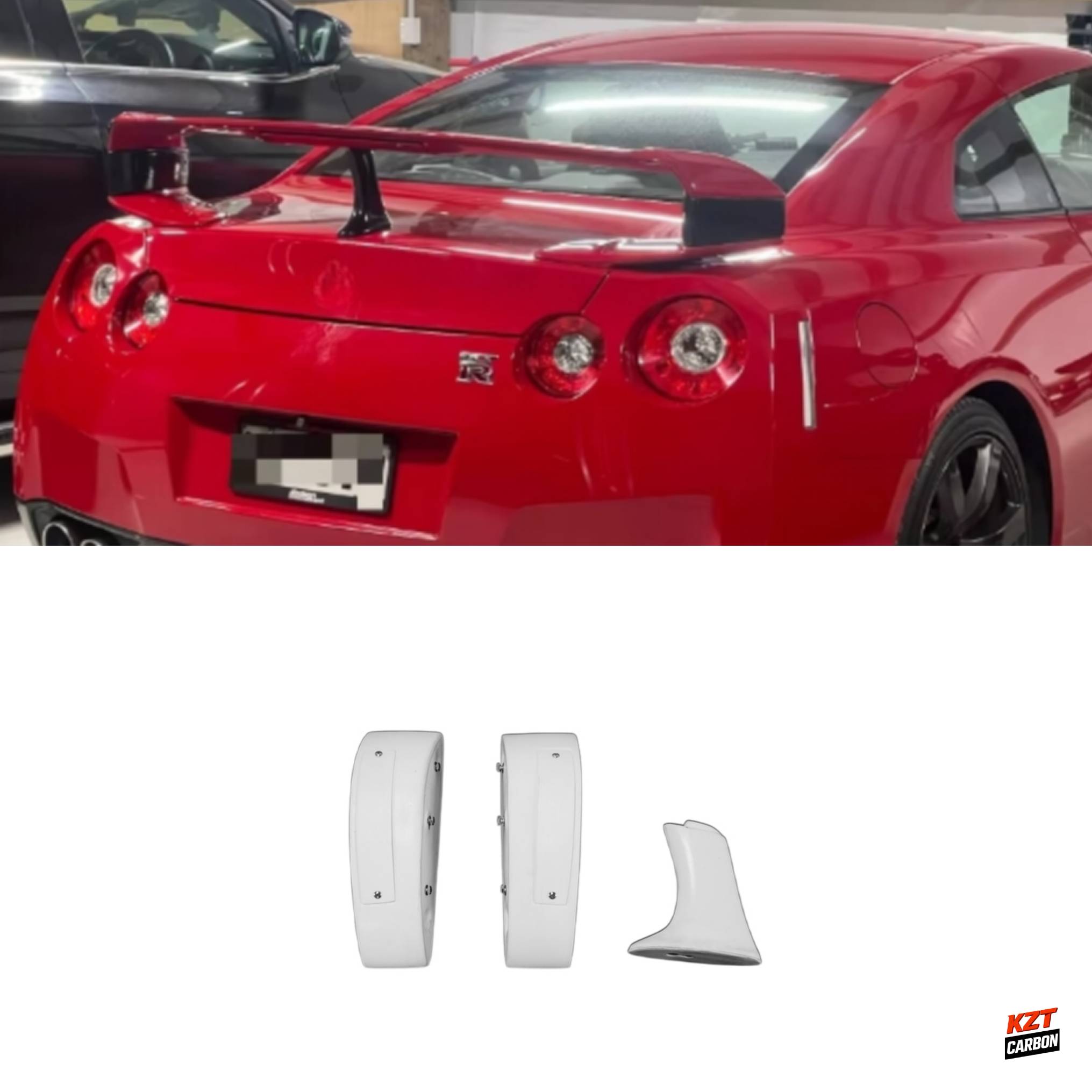 For Nissan GTR R35 CBA DBA 4BA (08-23) KZ Fiberglass Spoiler Raise Lifter Leg