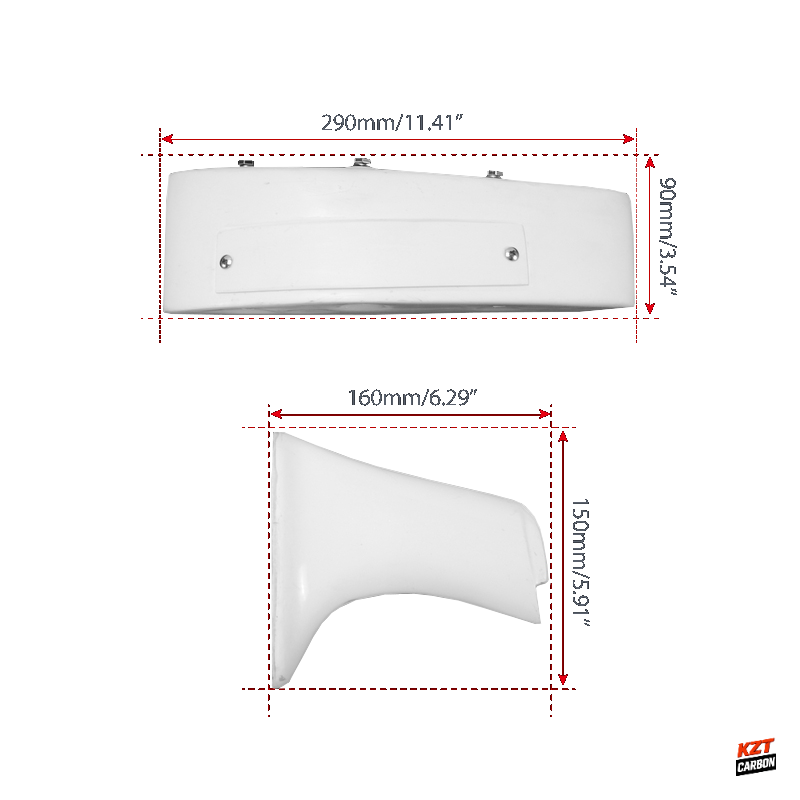 For Nissan GTR R35 CBA DBA 4BA (08-23) KZ Fiberglass Spoiler Raise Lifter Leg