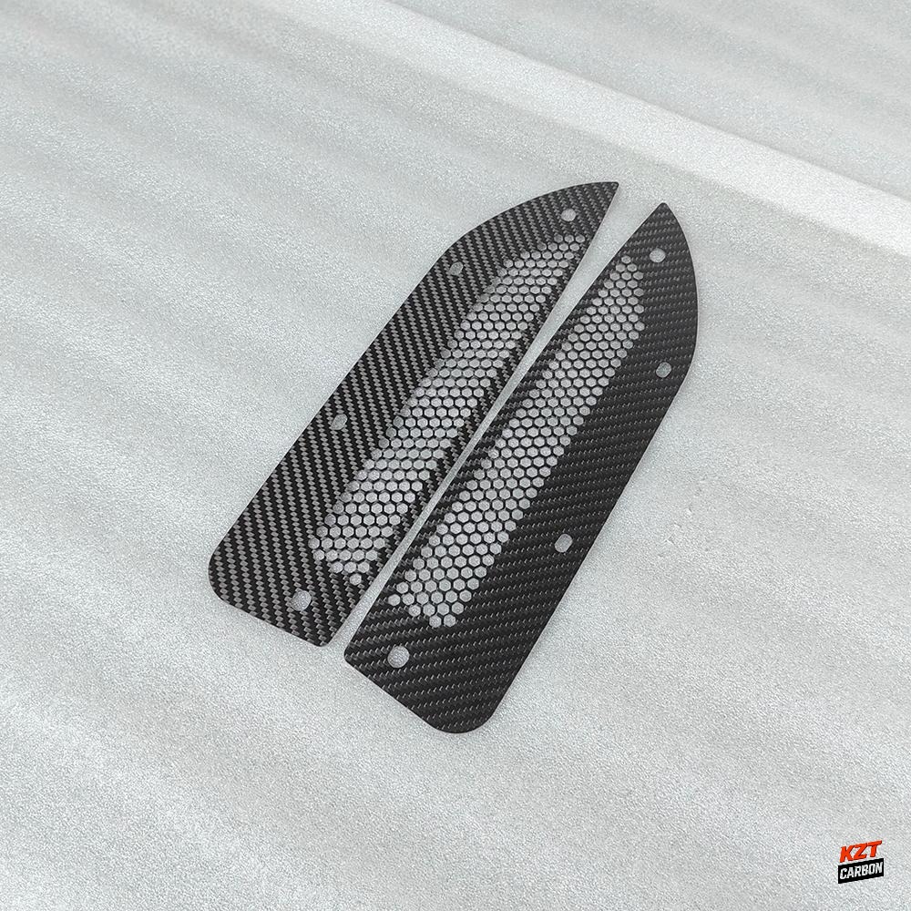 For Honda Civic Type R FL5 Dry Carbon Front Fender Rock Block Guard (large hole)