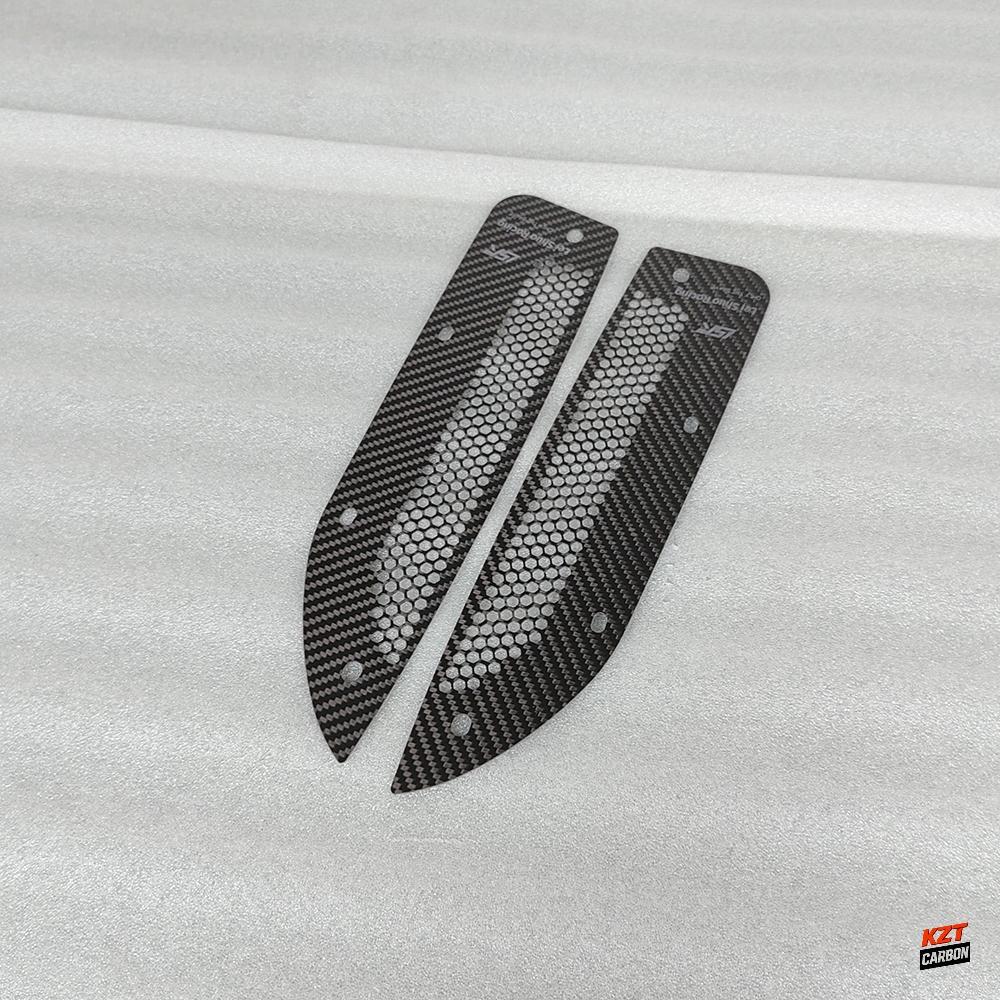 For Honda Civic Type R FL5 Dry Carbon Front Fender Rock Block Guard (large hole)