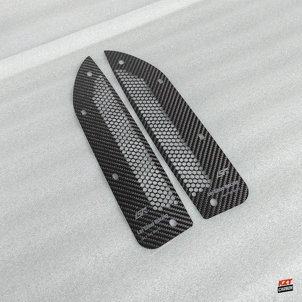 For Honda Civic Type R FL5 Dry Carbon Front Fender Rock Block Guard (large hole)