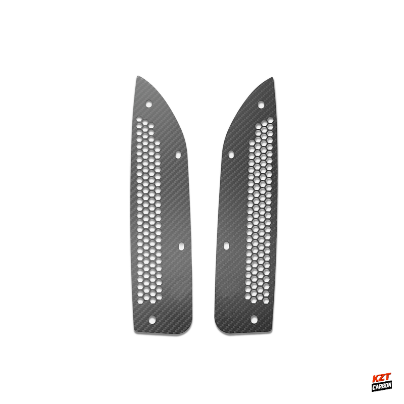 For Honda Civic Type R FL5 Dry Carbon Front Fender Rock Block Guard (large hole)