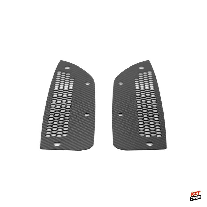 For Honda Civic Type R FL5 Dry Carbon Front Fender Rock Block Guard (large hole)