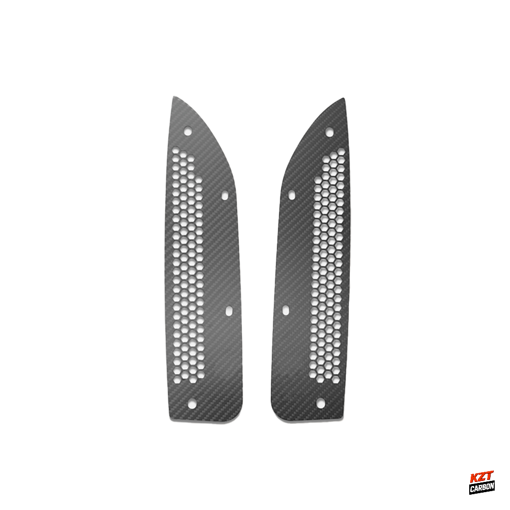 For Honda Civic Type R FL5 Dry Carbon Front Fender Rock Block Guard (large hole)