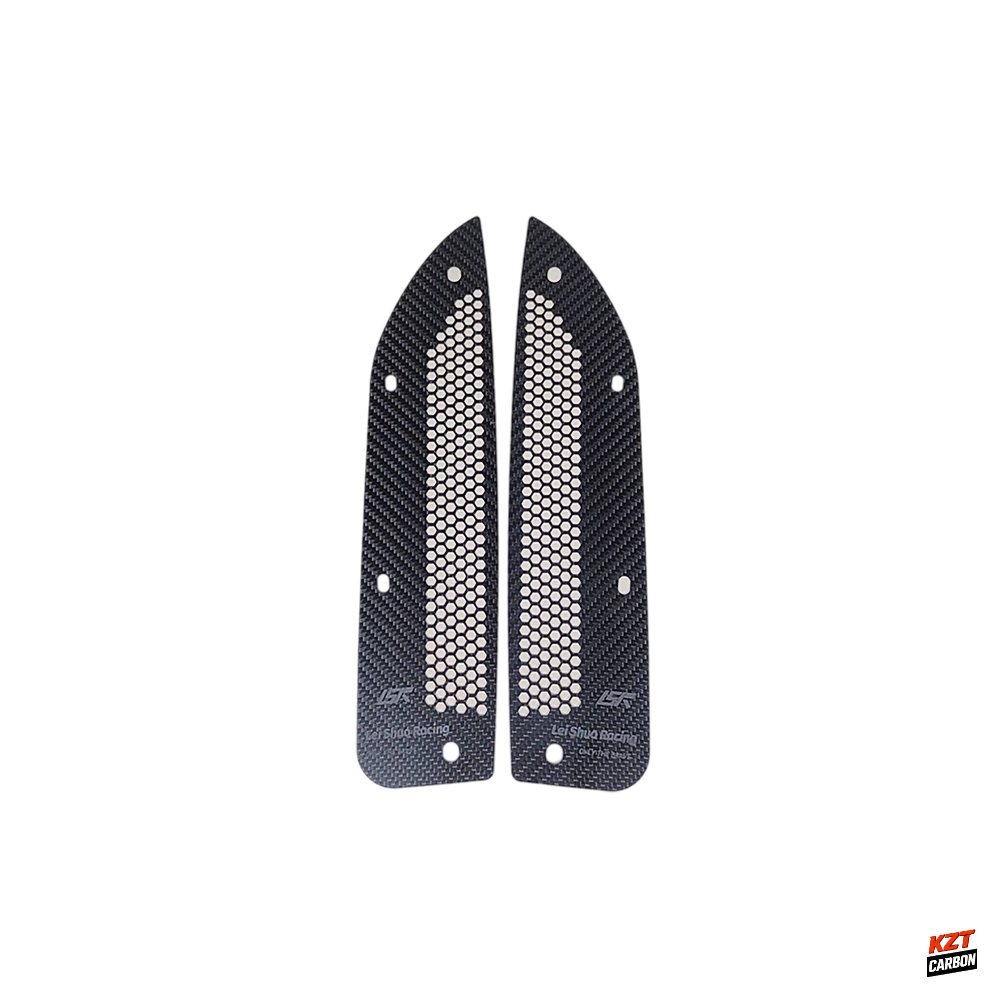 For Honda Civic Type R FL5 Dry Carbon Front Fender Rock Block Guard (large hole)