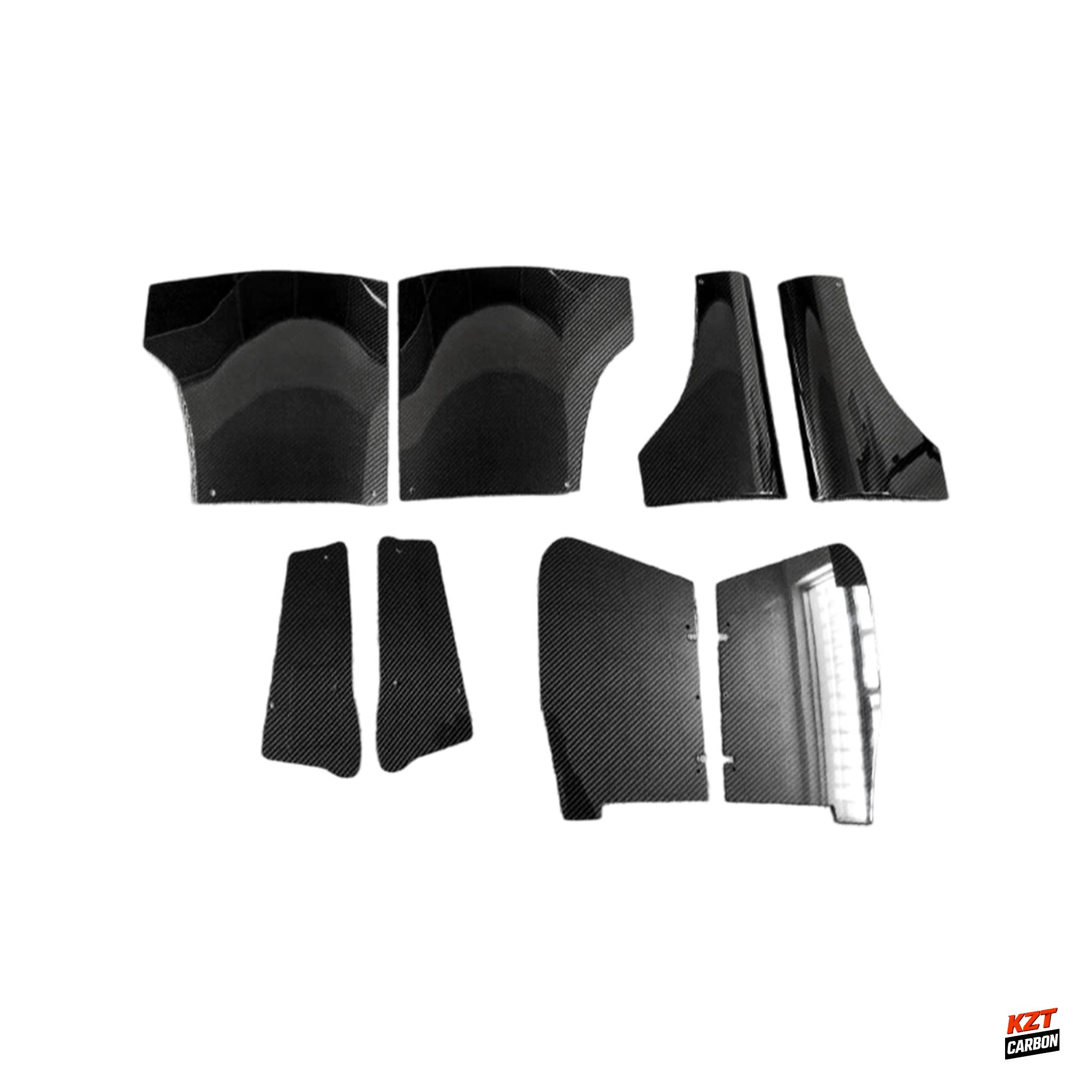 For Nissan Skyline R34 GTR Only Partial Carbon GK Front Side Vented Fender Pair