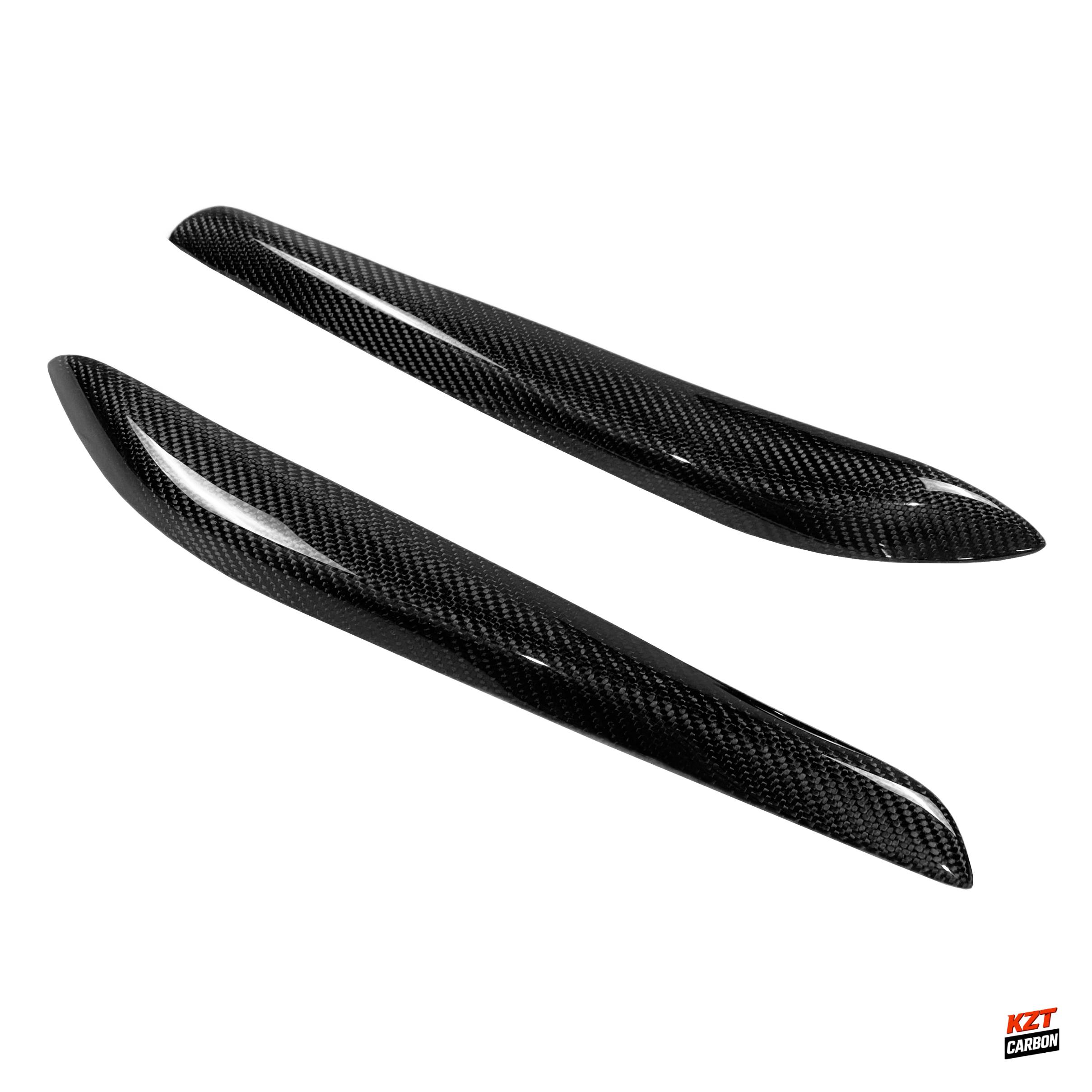 For Nissan Skyline R34 GTR GTT KZ Style Carbon Fiber Eyelid Eyebrow Pair