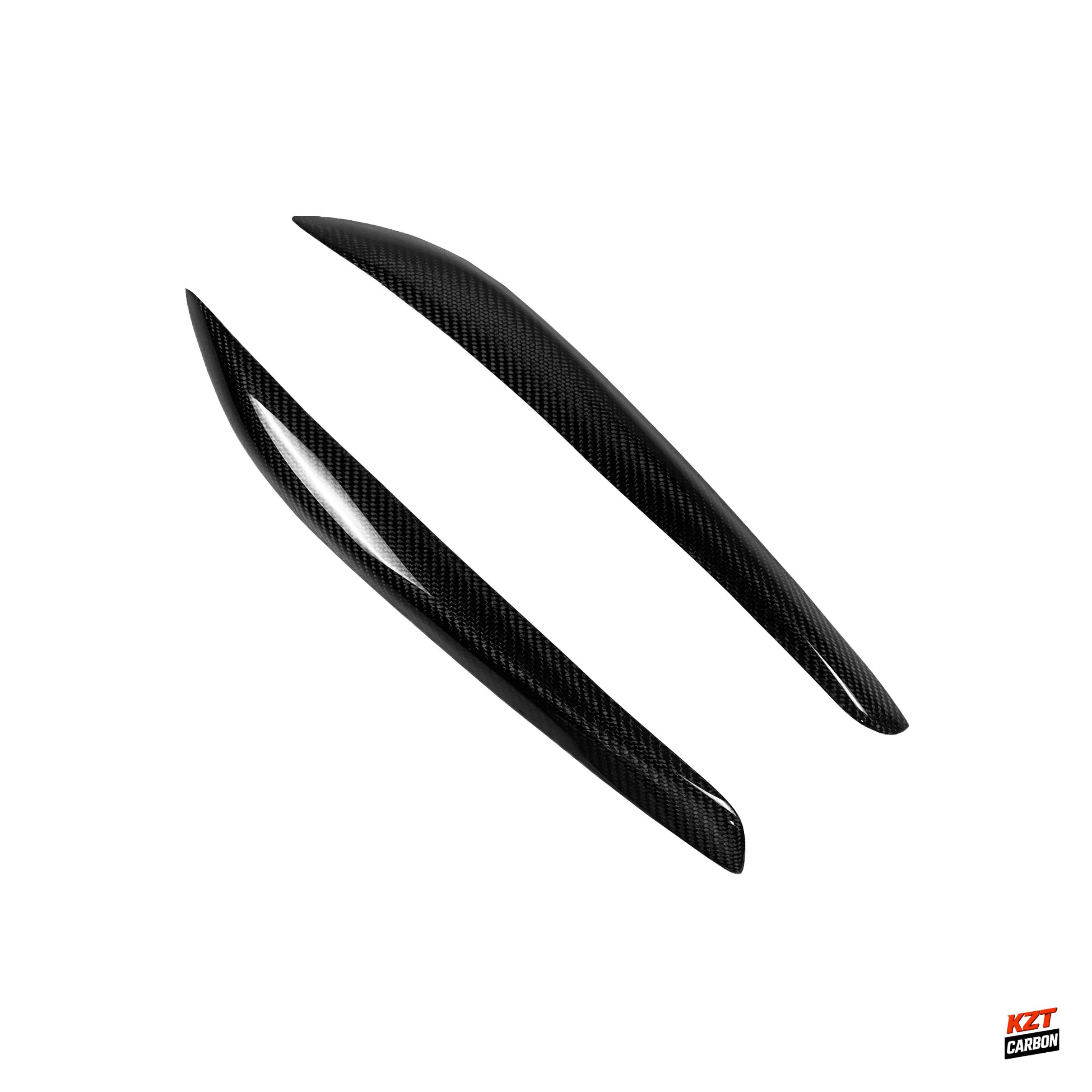 For Nissan Skyline R34 GTR GTT KZ Style Carbon Fiber Eyelid Eyebrow Pair