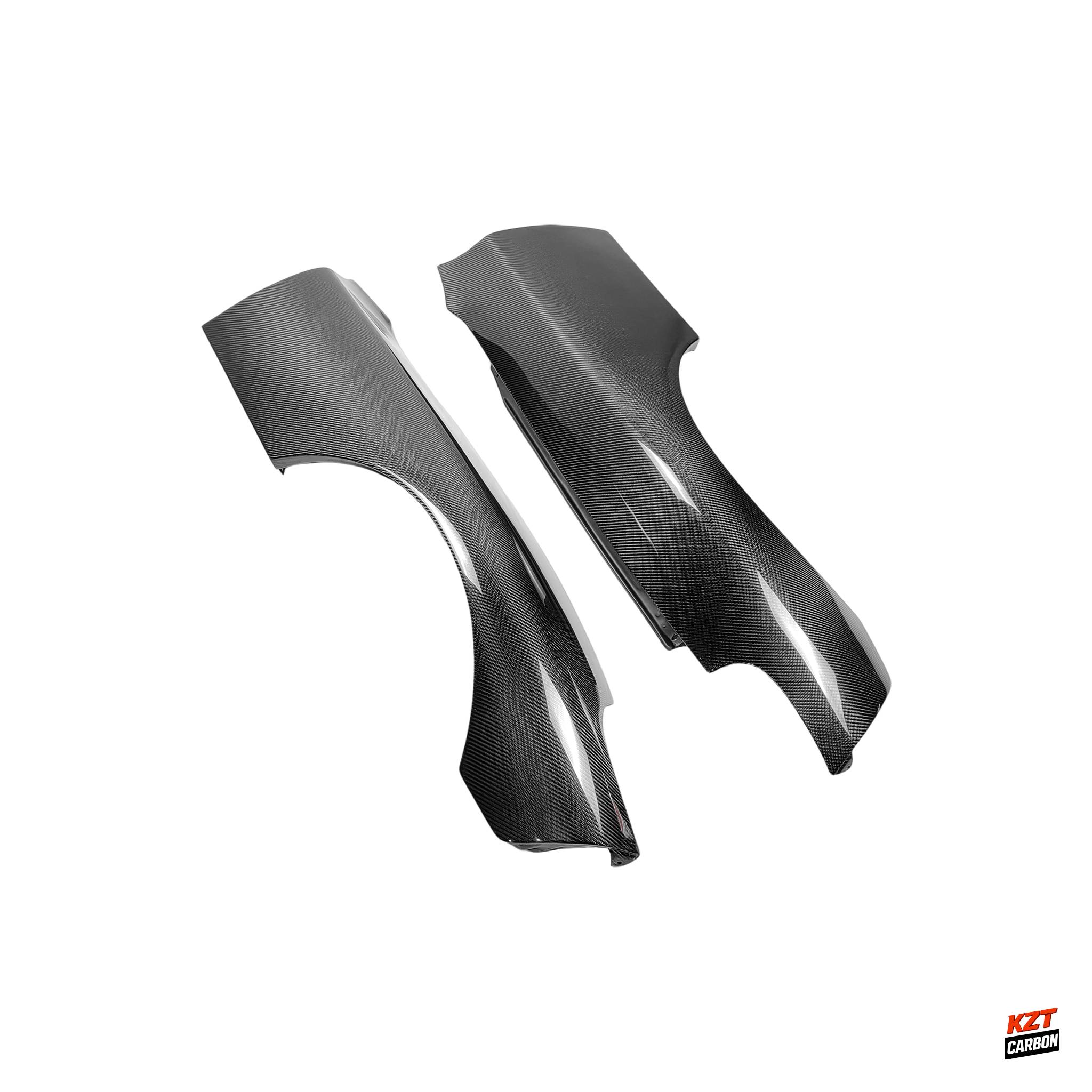 For Mazda RX7 FD FD3S RE-GT Style Carbon Fiber Front Bumper Fender Replacement