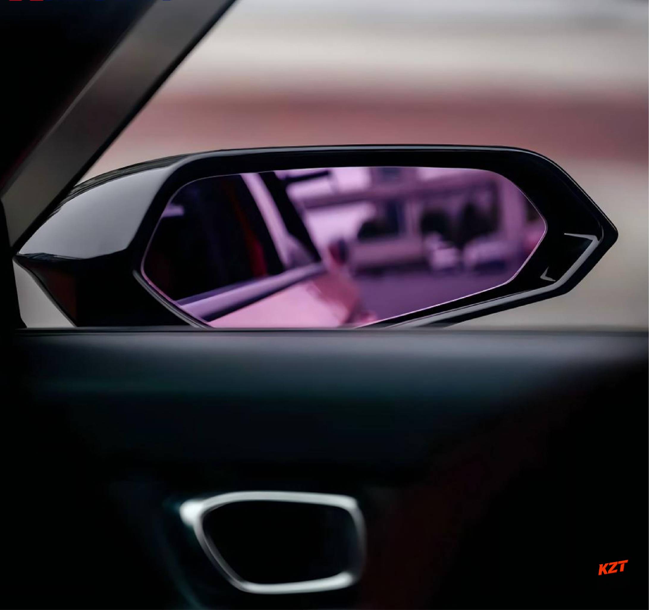 For Honda Civic Type R FL5 23-24 ABS Bullet Mirror Replacement With Purple Glass