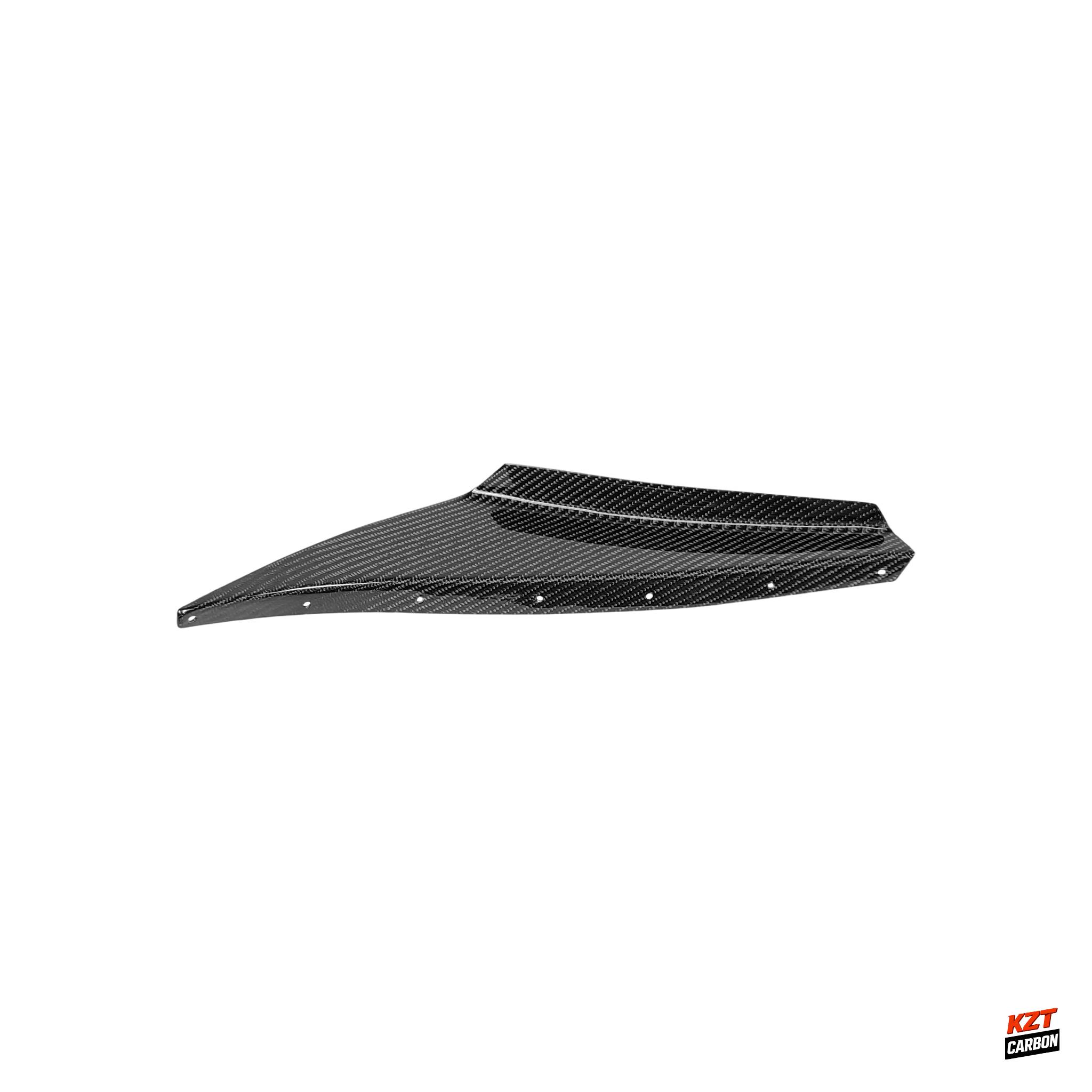 For Nissan 99-02 Silvia S15 Carbon Fiber AR Style Stock Front Bumper Canard Pair