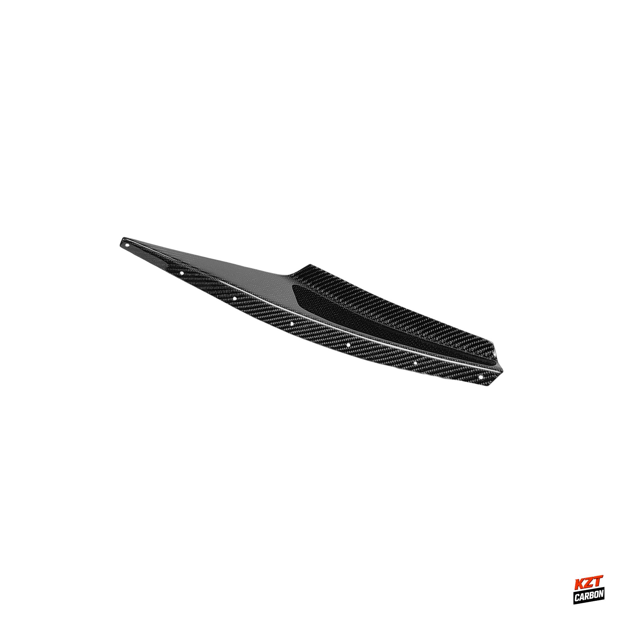 For Nissan 99-02 Silvia S15 Carbon Fiber AR Style Stock Front Bumper Canard Pair