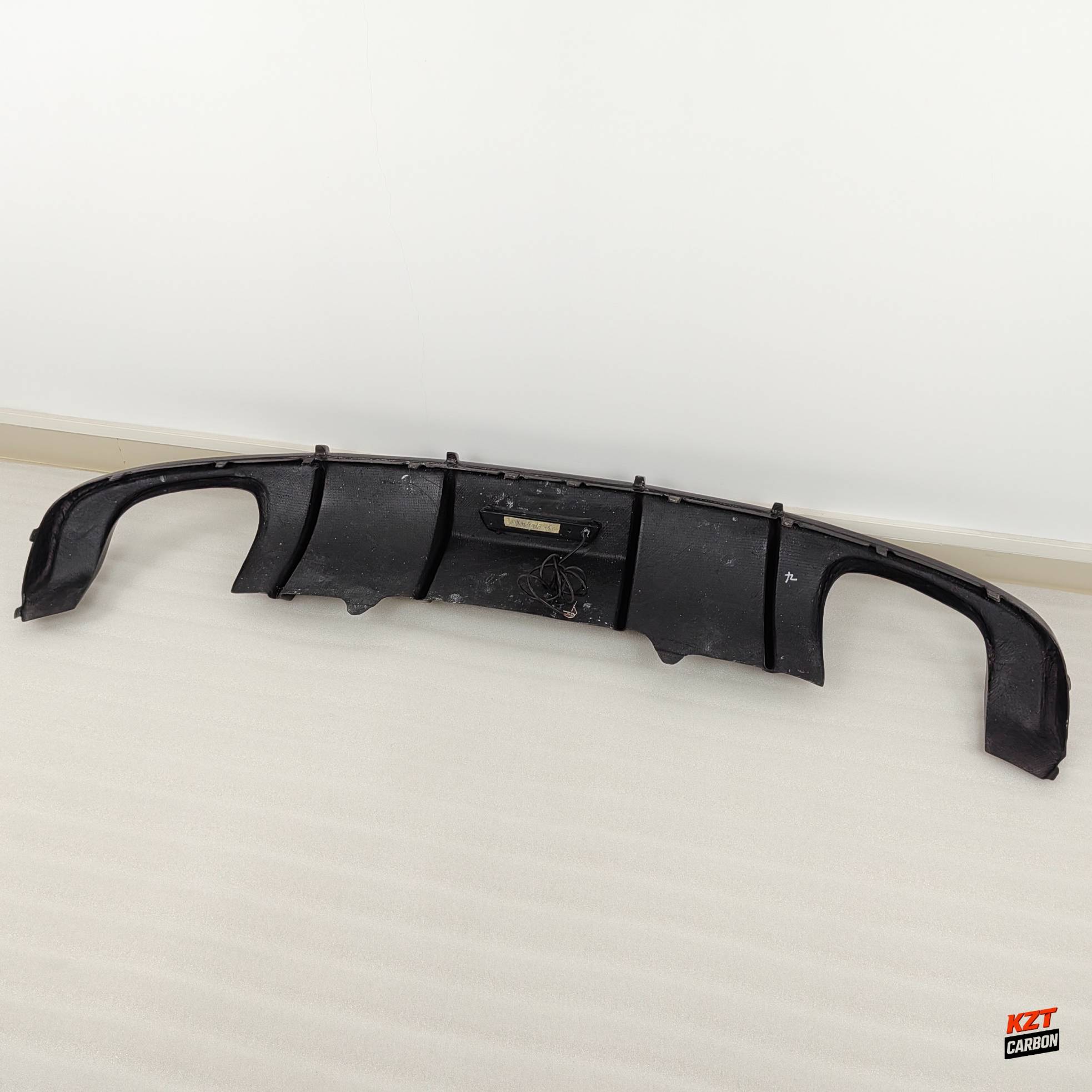 For Audi S4 B9 17-19 Sedan Carbon Fiber KZ Style Rear Diffuser Lip With Light