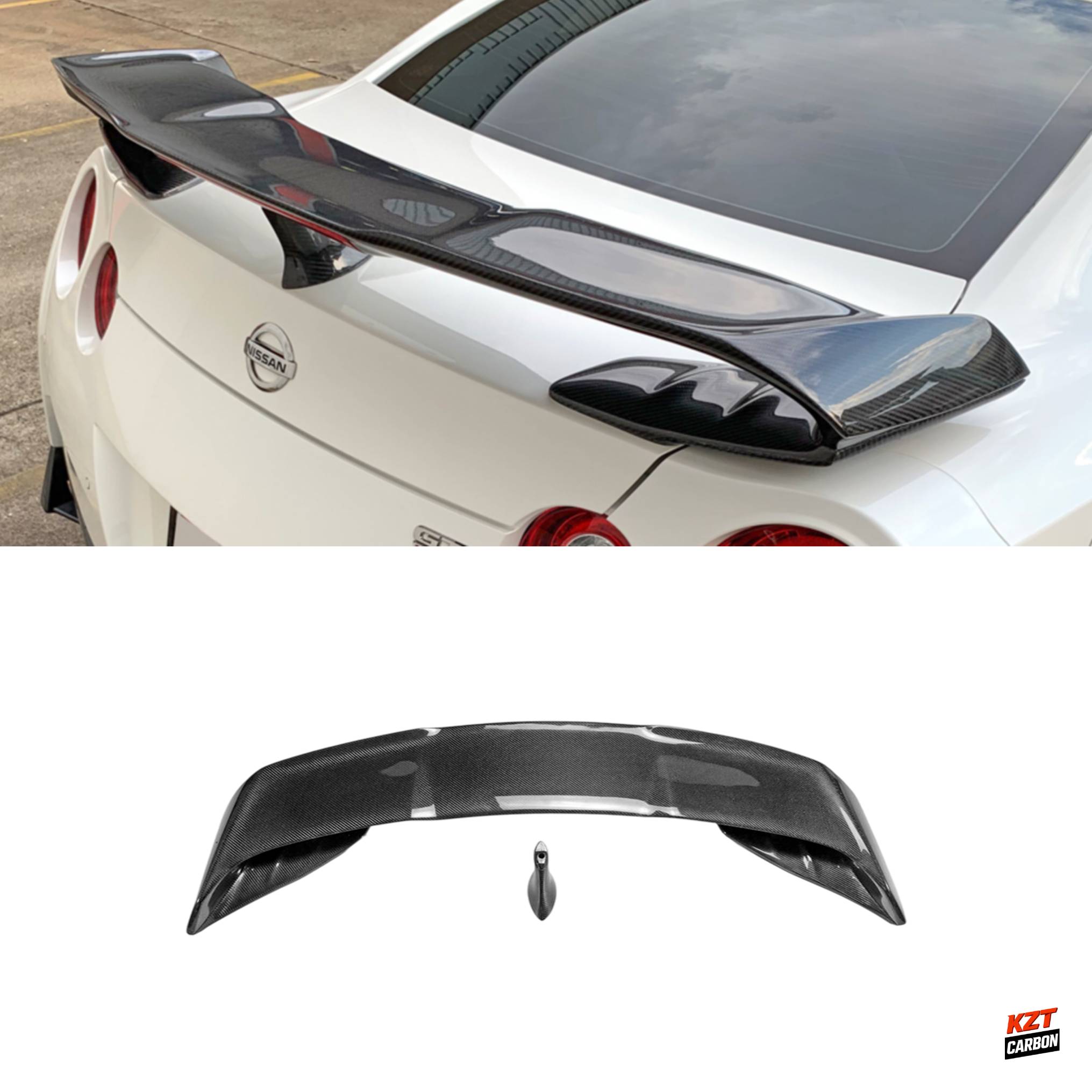 For Nissan GTR R35 08-24 MY17 VRS Style Carbon Magnum Opus Rear GT Wing Spoiler