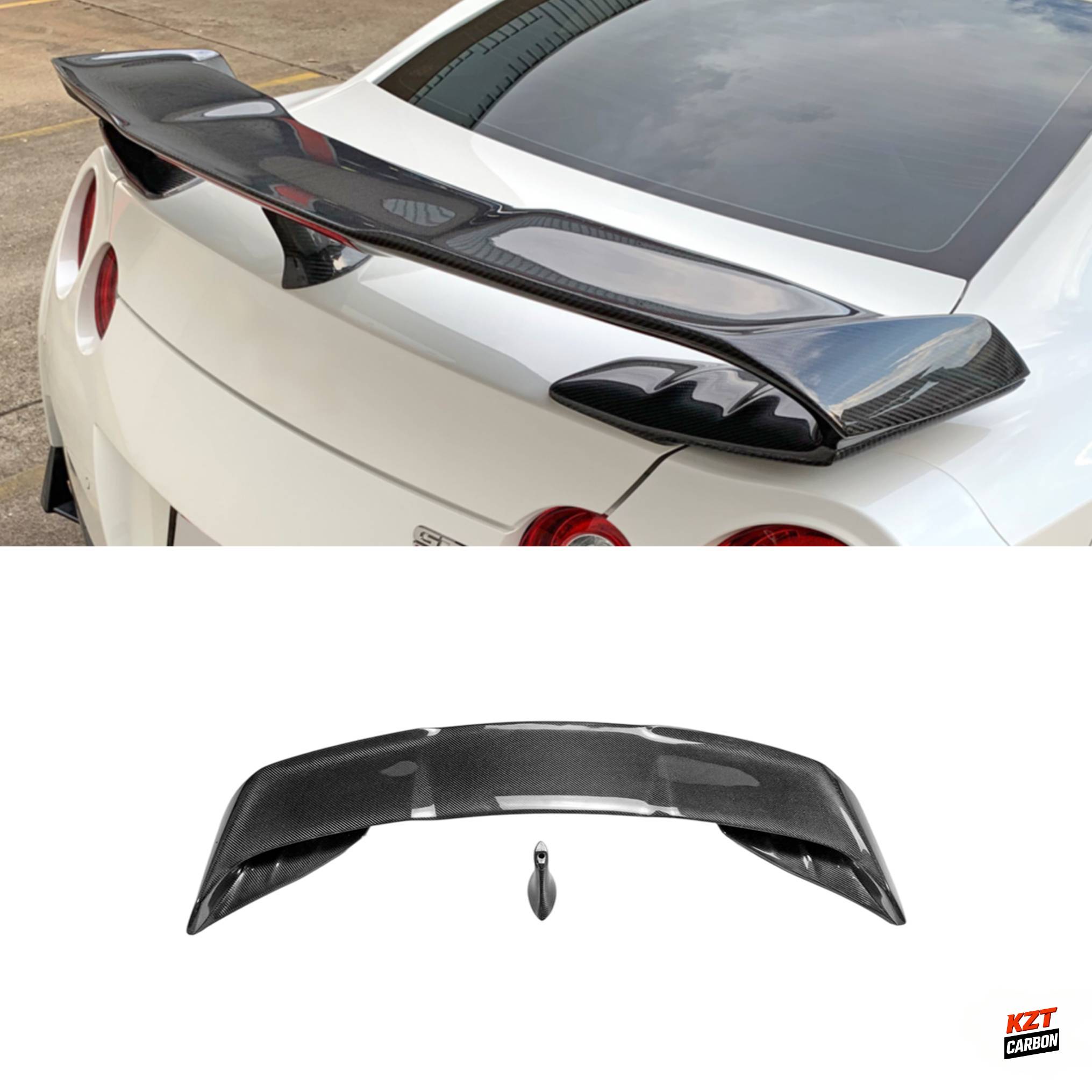For Nissan GTR R35 08-24 MY17 VRS Style Carbon Magnum Opus Rear GT Wing Spoiler
