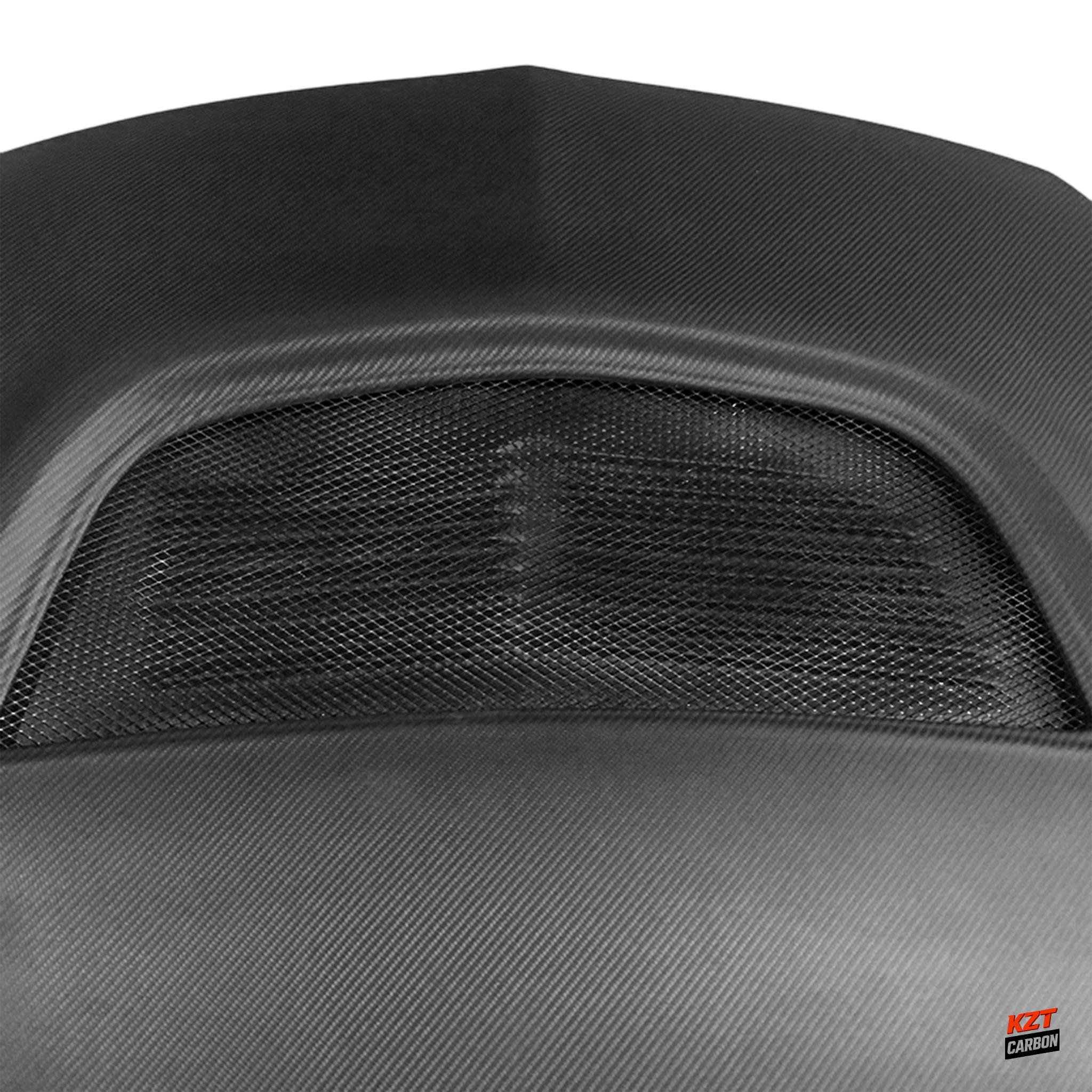 For Mitsubishi Evolution EVO 7 8 9 OE Type Matte Double Carbon Front Hood Bonnet