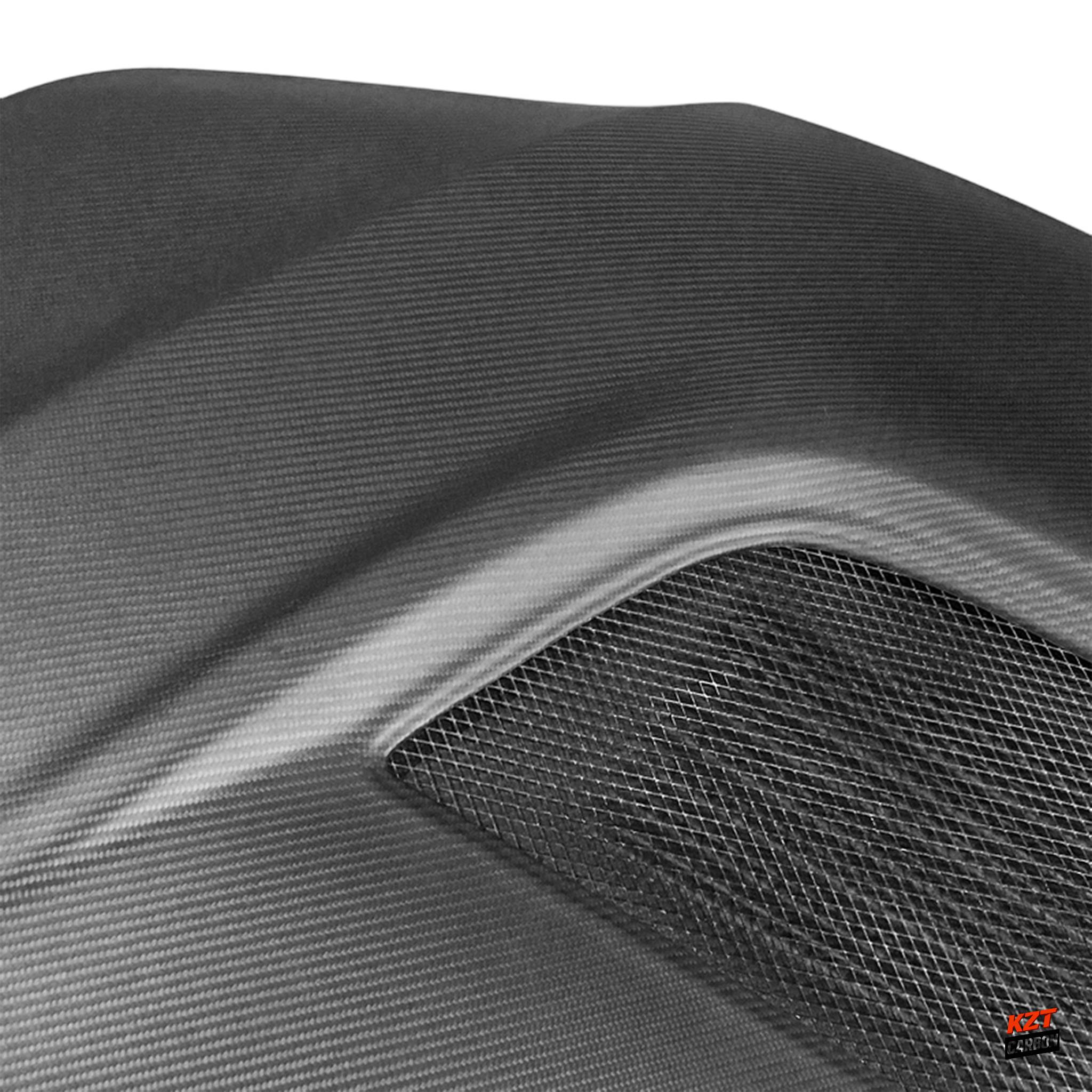 For Mitsubishi Evolution EVO 7 8 9 OE Type Matte Double Carbon Front Hood Bonnet