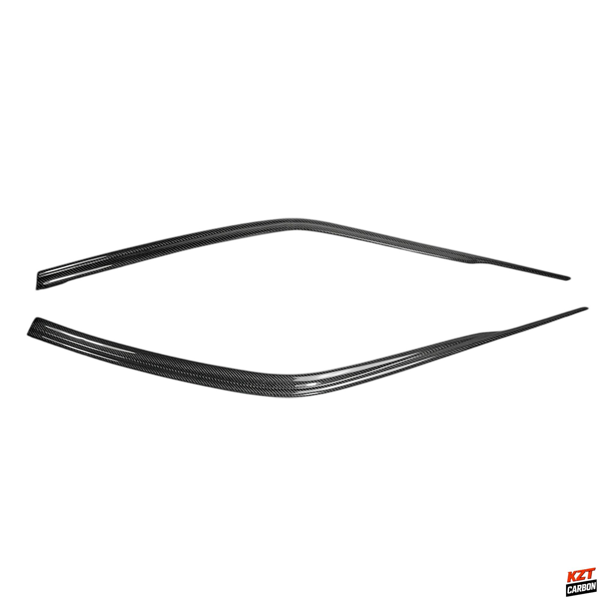 For Nissan Skyline R33 GTR 1995-98 KZ Carbon Fiber Side Door Wind Deflector Pair