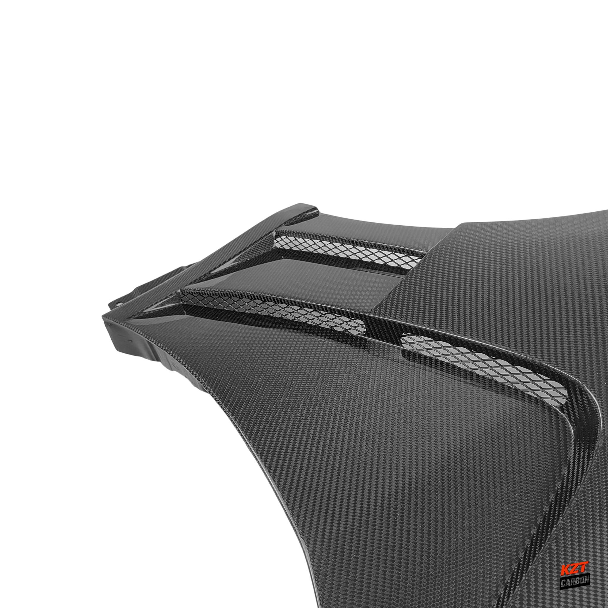 For Infiniti G37 Q40 2 Door Coupe 08-13 Carbon Fiber HT Style Front Fender Pair