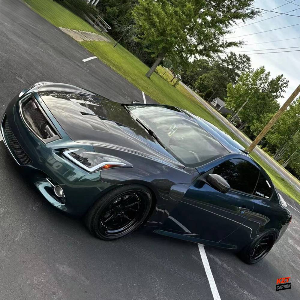 For Infiniti G37 Q40 2 Door Coupe 08-13 Carbon Fiber HT Style Front Fender Pair