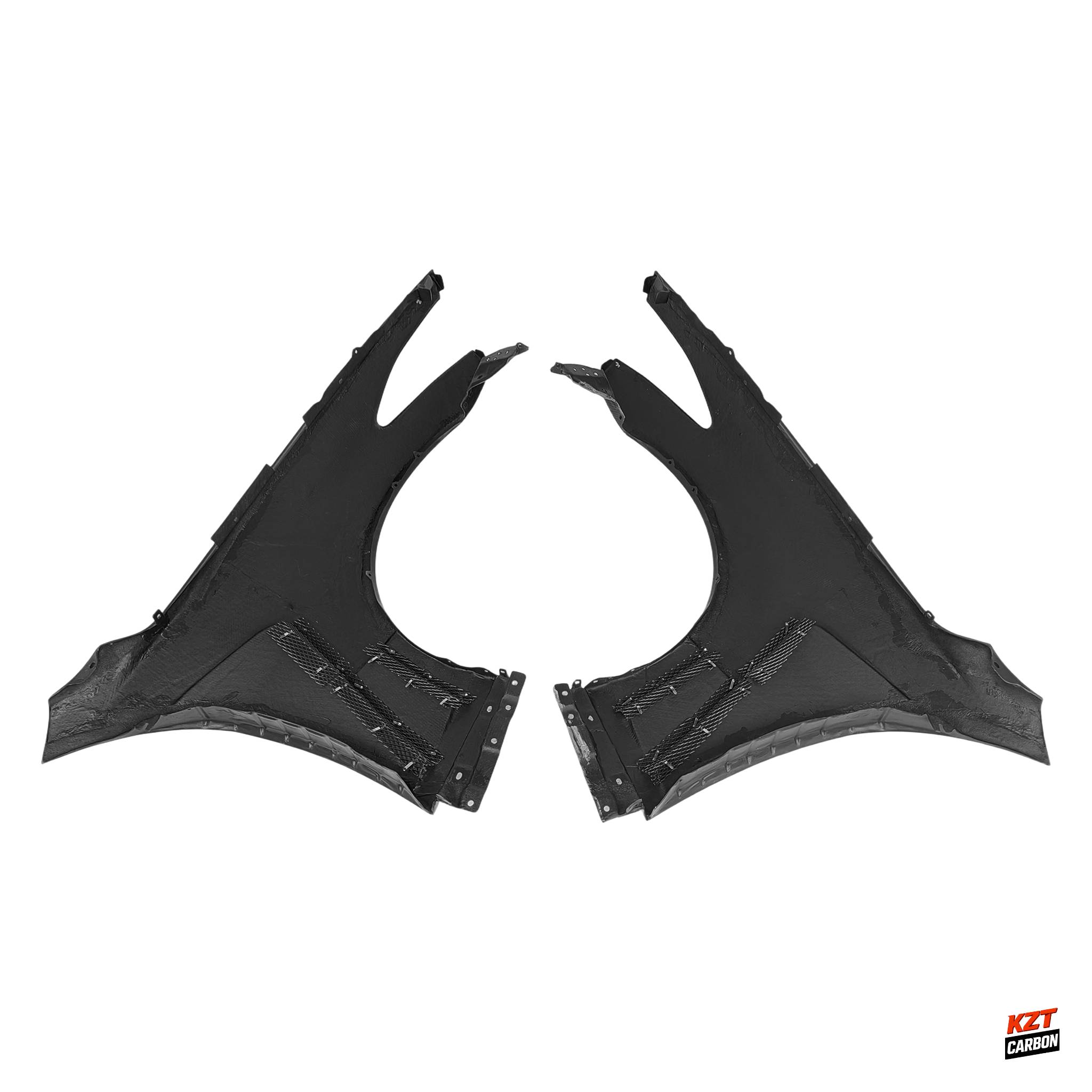 For Infiniti G37 Q40 2 Door Coupe 08-13 Carbon Fiber HT Style Front Fender Pair