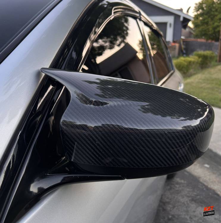 For Infiniti G37 2 Door Only KZ Style Carbon Fiber Side Mirror Cover