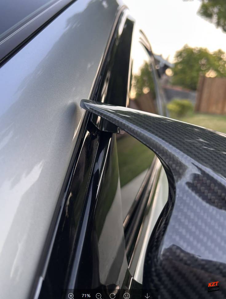 For Infiniti G37 2 Door Only KZ Style Carbon Fiber Side Mirror Cover