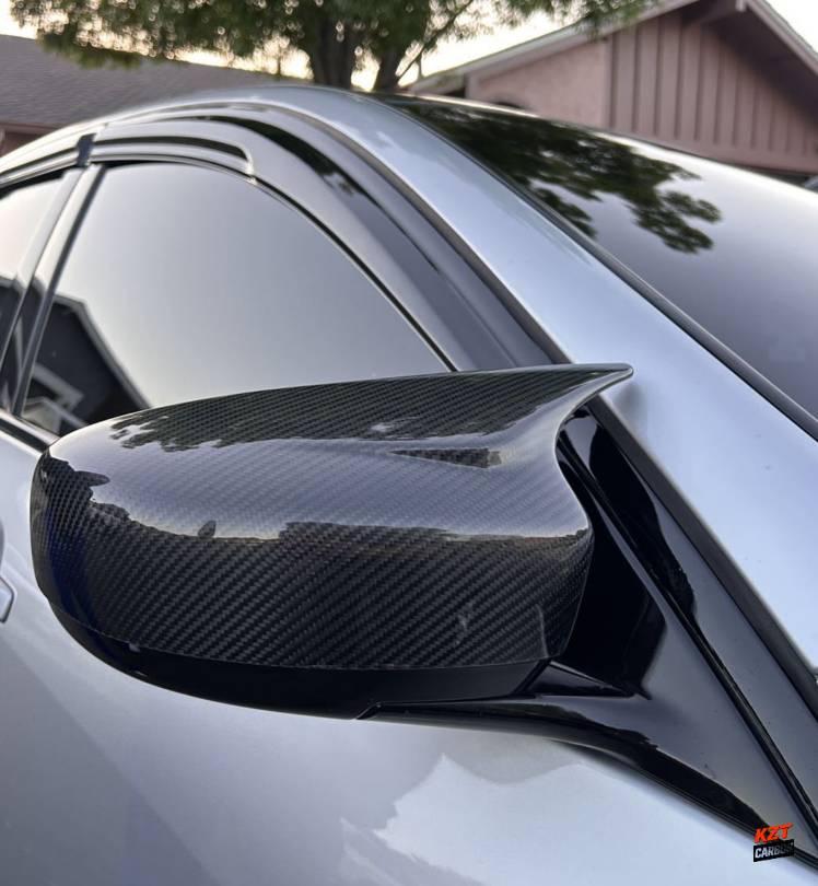 For Infiniti G37 2 Door Only KZ Style Carbon Fiber Side Mirror Cover