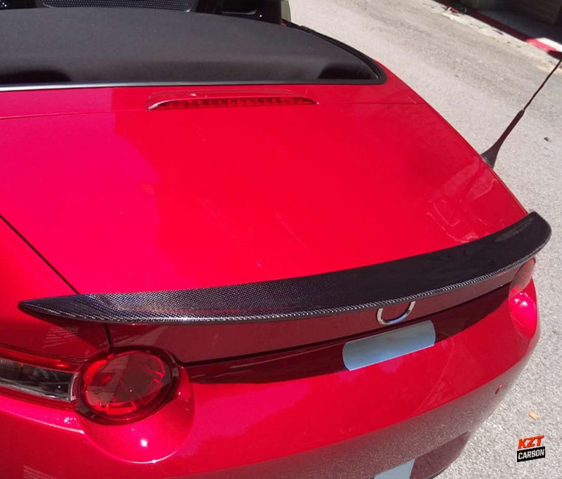 For Mazda MX5 ND5RC Miata Roadster GAGE Style Carbon Ducktail Rear Spoiler