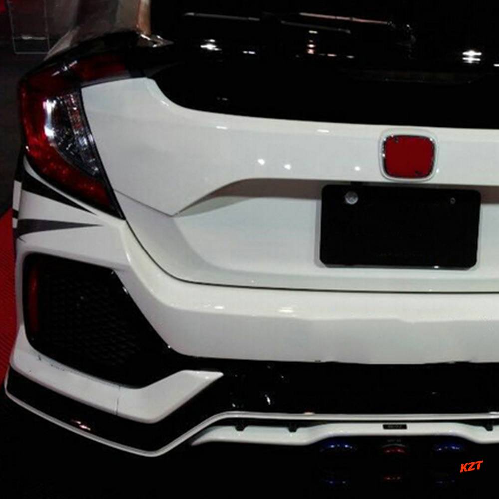 For Honda Civic Type R FK8 17-21 BL Style Fiberglass Rear Diffuser Under Garnish