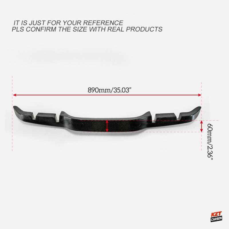 For Honda Civic Type R FK8 17-21 BL Style Fiberglass Rear Diffuser Under Garnish