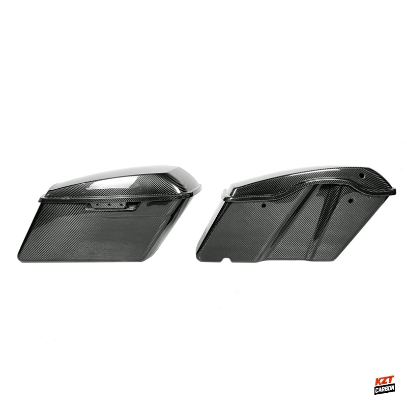 For Harley Davidson Touring 09-23 Dry Carbon Stand Full Saddlebags Lids 4pcs