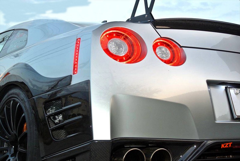 For Nissan R35 GTR 08-16 TOPS Style Carbon Fender Bumper Add On Splitter Flare
