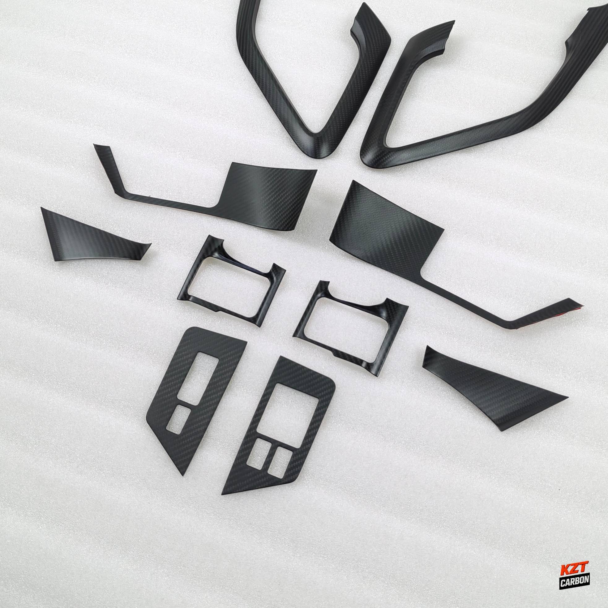 For Nissan R35 GTR 09-14 (LHD Only) Dry Matte Carbon Interior Door Trim (10 pcs)