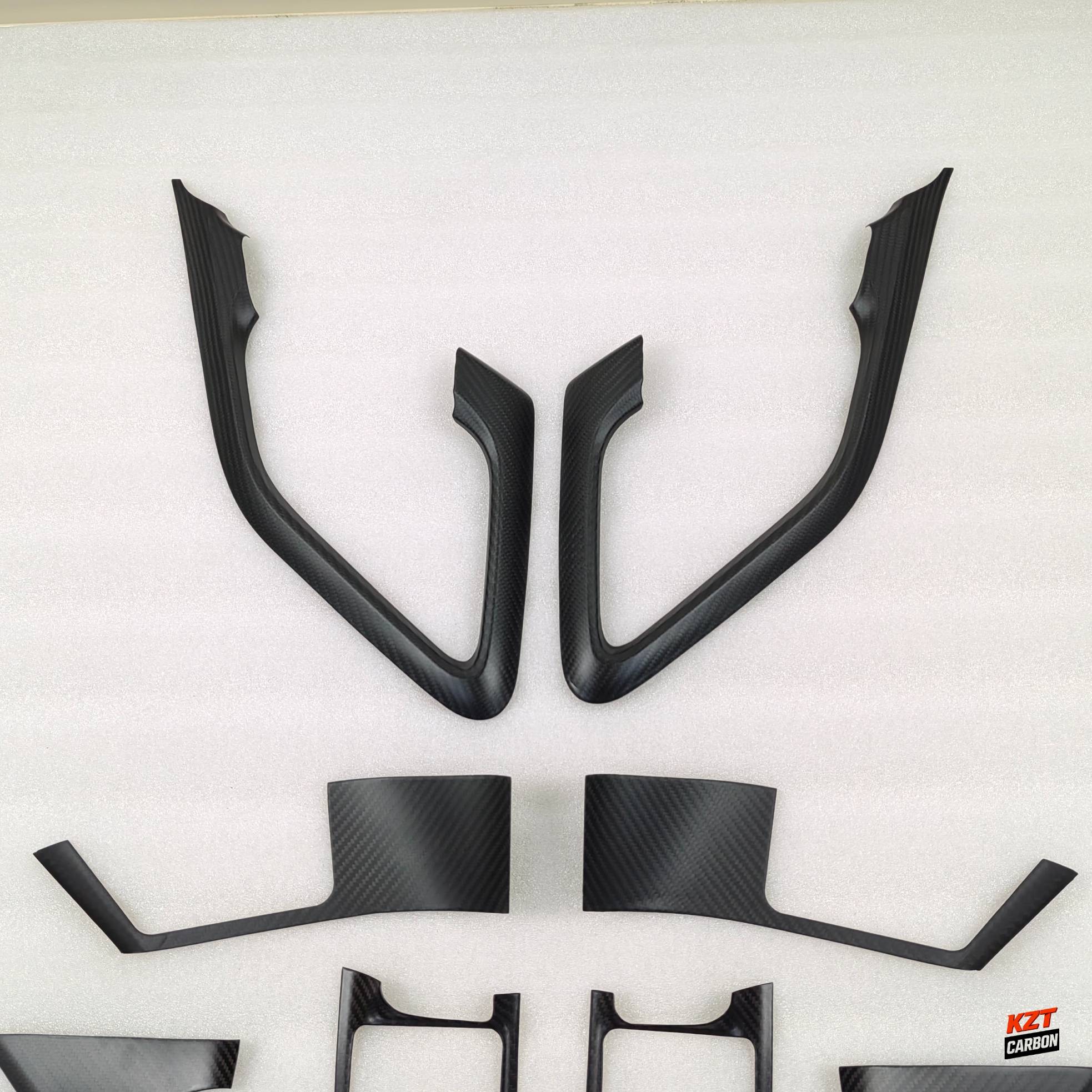For Nissan R35 GTR 09-14 (LHD Only) Dry Matte Carbon Interior Door Trim (10 pcs)
