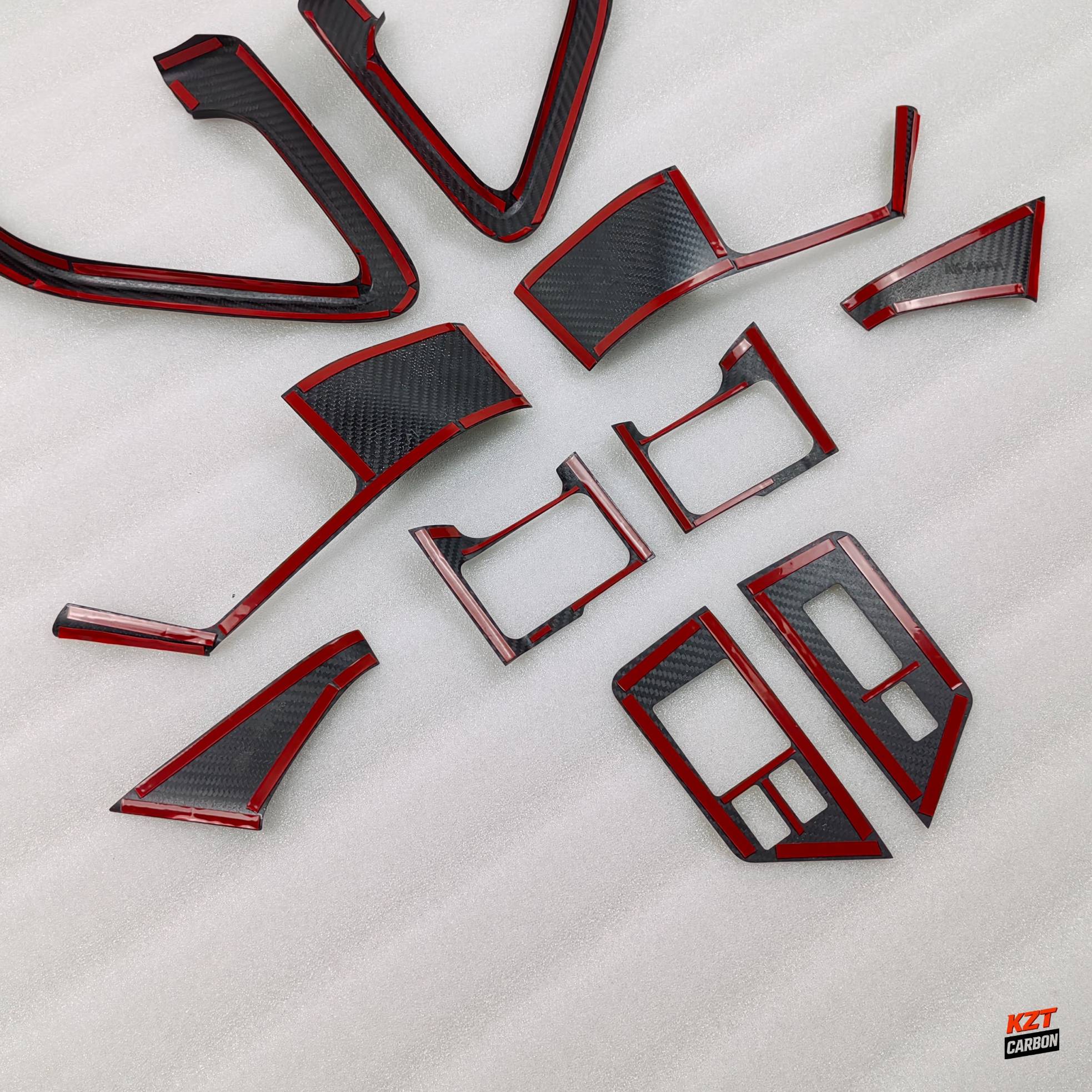For Nissan R35 GTR 09-14 (LHD Only) Dry Matte Carbon Interior Door Trim (10 pcs)