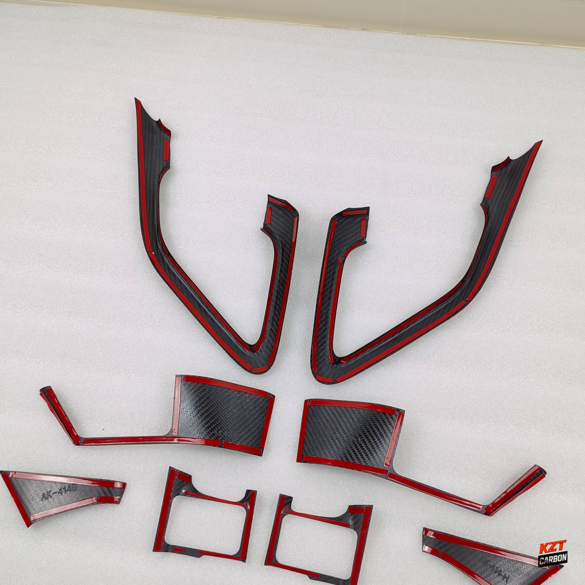 For Nissan R35 GTR 09-14 (LHD Only) Dry Matte Carbon Interior Door Trim (10 pcs)