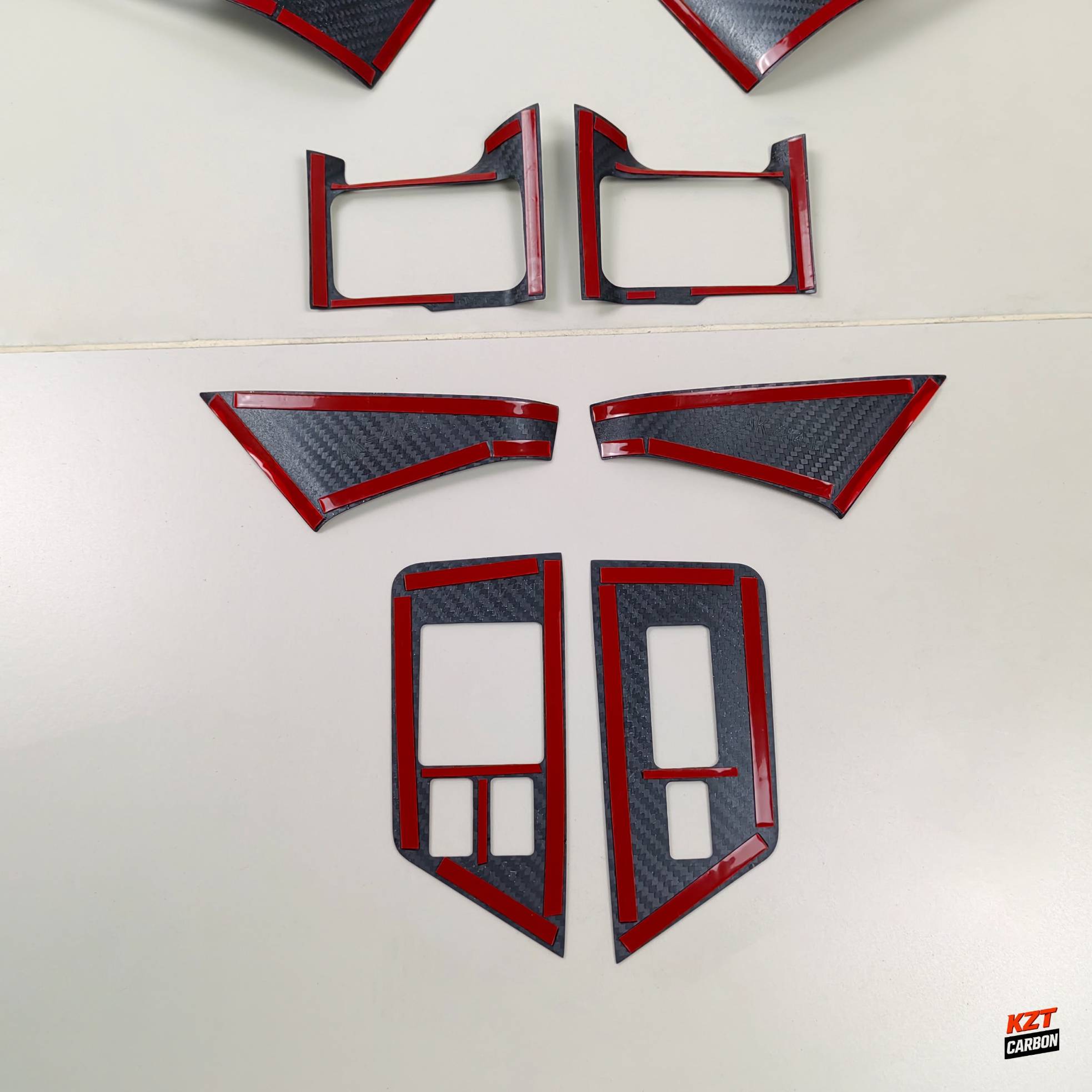 For Nissan R35 GTR 09-14 (LHD Only) Dry Matte Carbon Interior Door Trim (10 pcs)