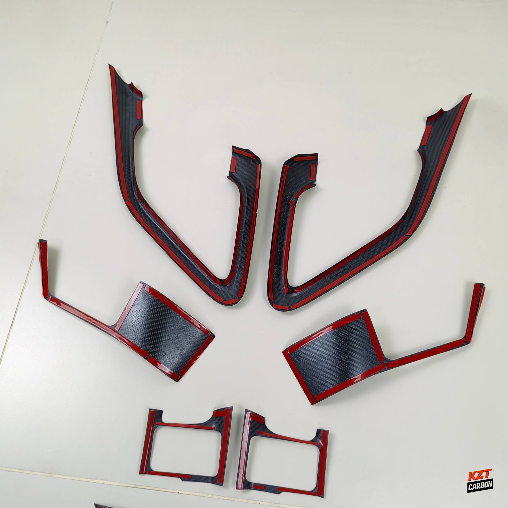 For Nissan R35 GTR 09-14 (LHD Only) Dry Matte Carbon Interior Door Trim (10 pcs)