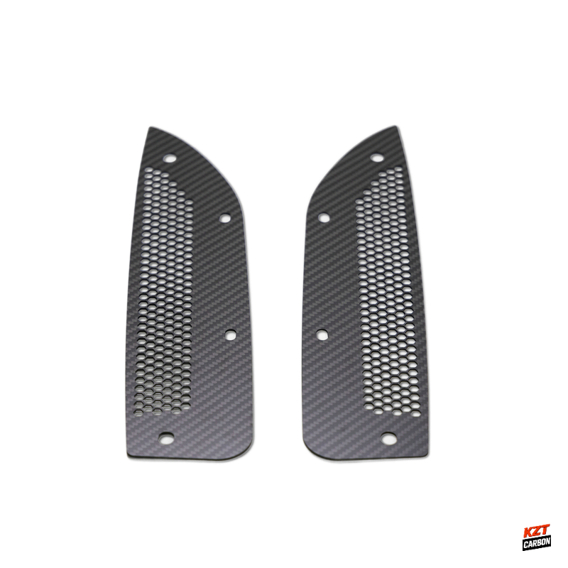 For Honda Civic Type R FL5 Dry Carbon Front Fender Rock Block Guard (small hole)