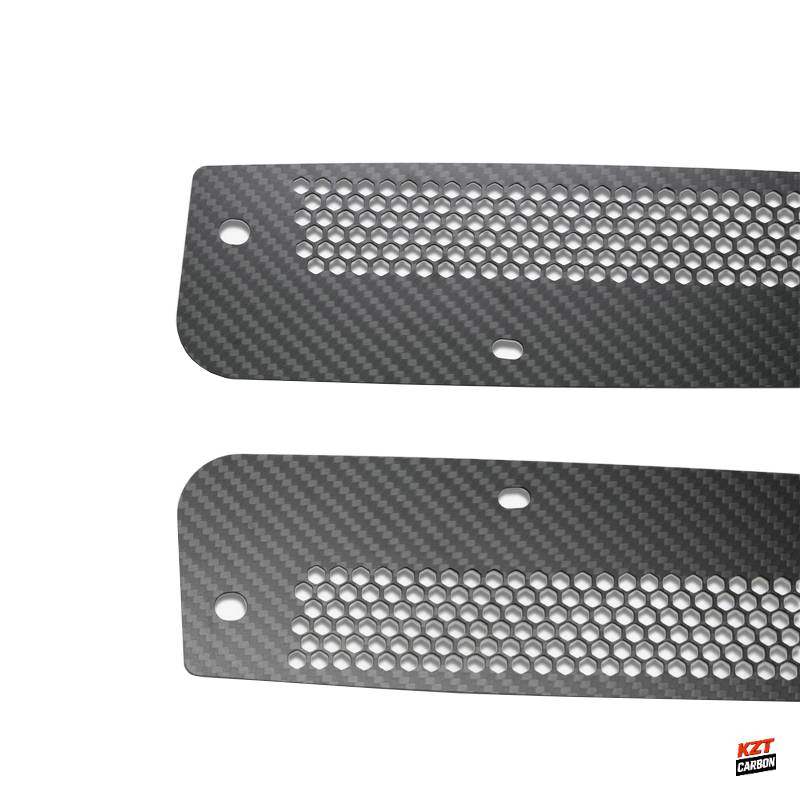 For Honda Civic Type R FL5 Dry Carbon Front Fender Rock Block Guard (small hole)