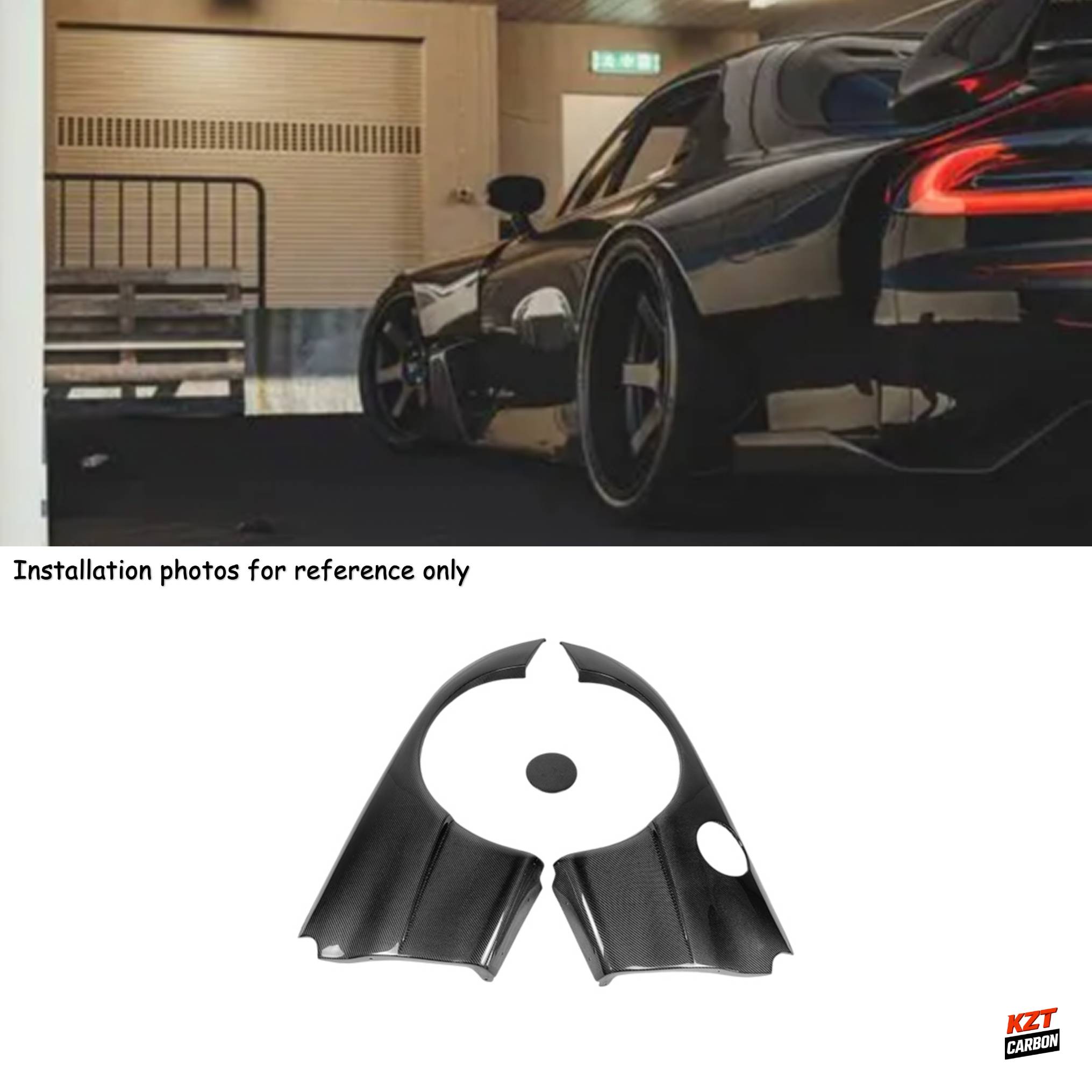 For Mazda RX7 FD3S RE-GT Kit Carbon Fiber Rear Quarter Panel Fender Flares