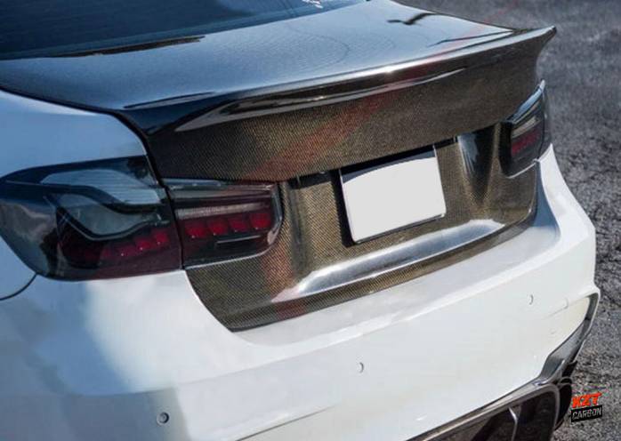 For BMW 3 Series F30 2012-19 Sedan Carbon XSJ Style Rear Ductail Trunk Boot Lid