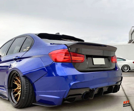 For BMW 3 Series F30 2012-19 Sedan Carbon XSJ Style Rear Ductail Trunk Boot Lid