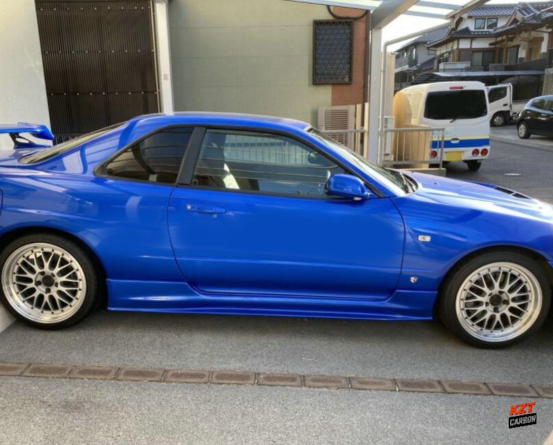 For Nissan Skyline R34 (GTT only) NSM Style Fiberglass Unpaint Side Skirts Pair