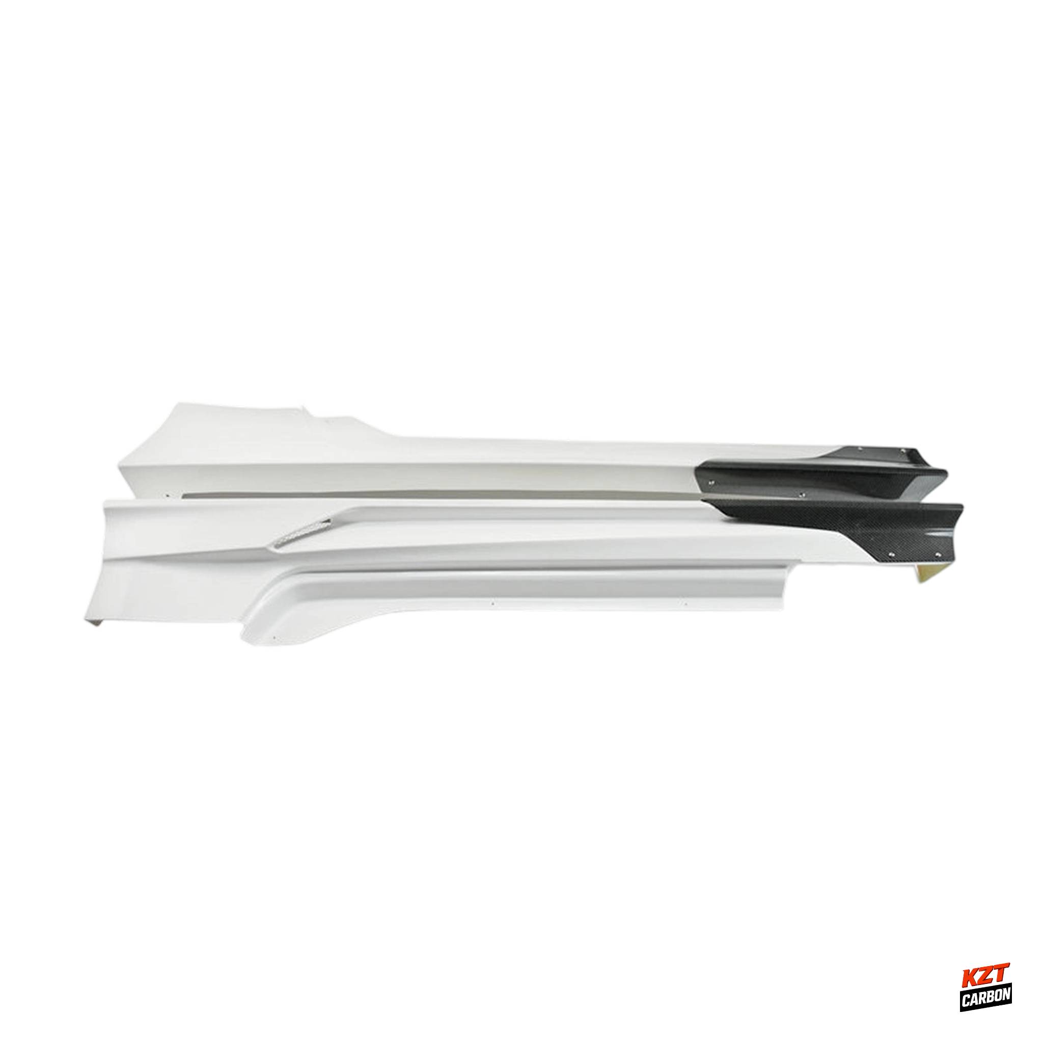 For Nissan 09-19 370Z Z34 VR2 Side Skirt 4pcs With Side Spat Partial Carbon