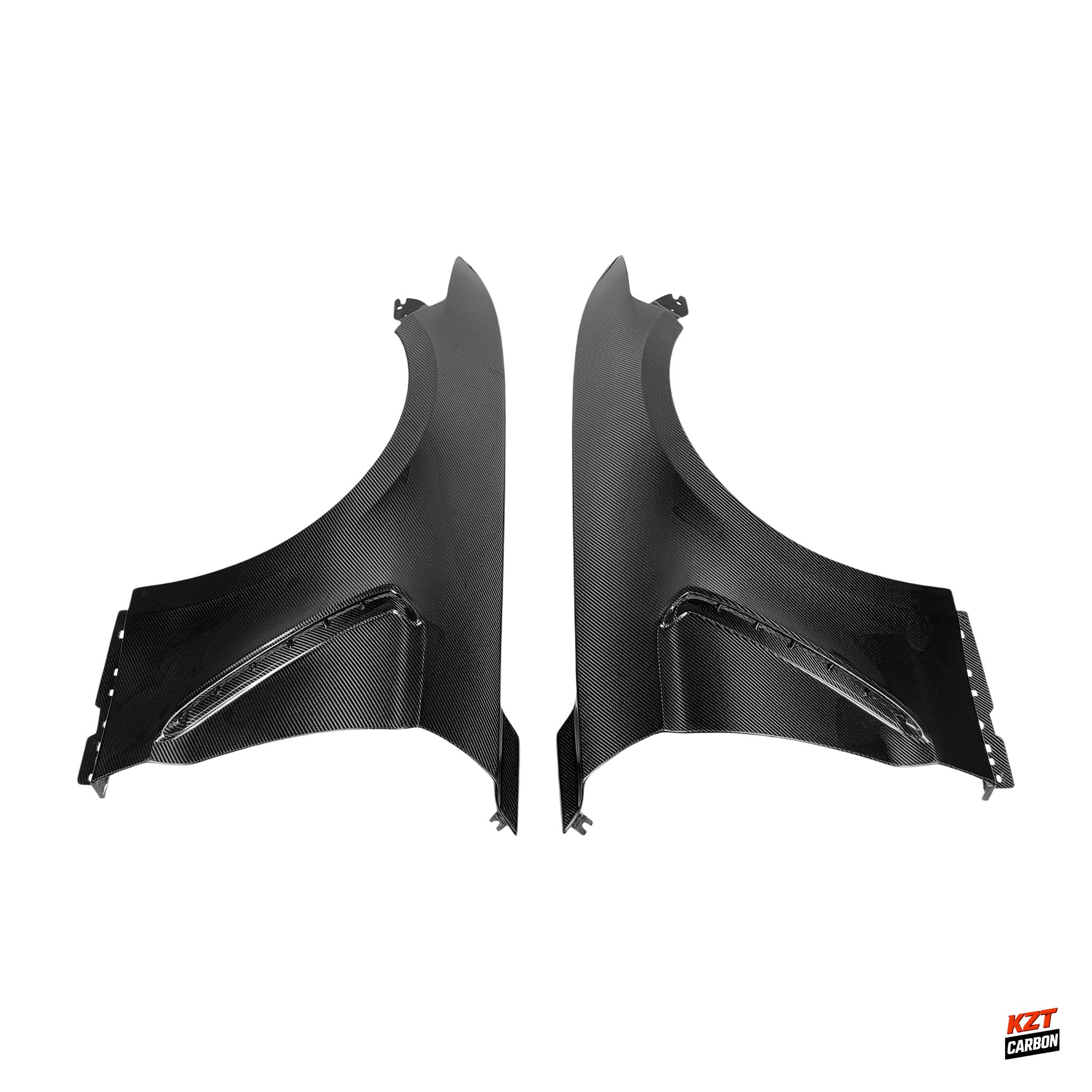 For Ford Mustang 2 Door 2015-17 Carbon GT350 Style Front Side Vented Fender Pair