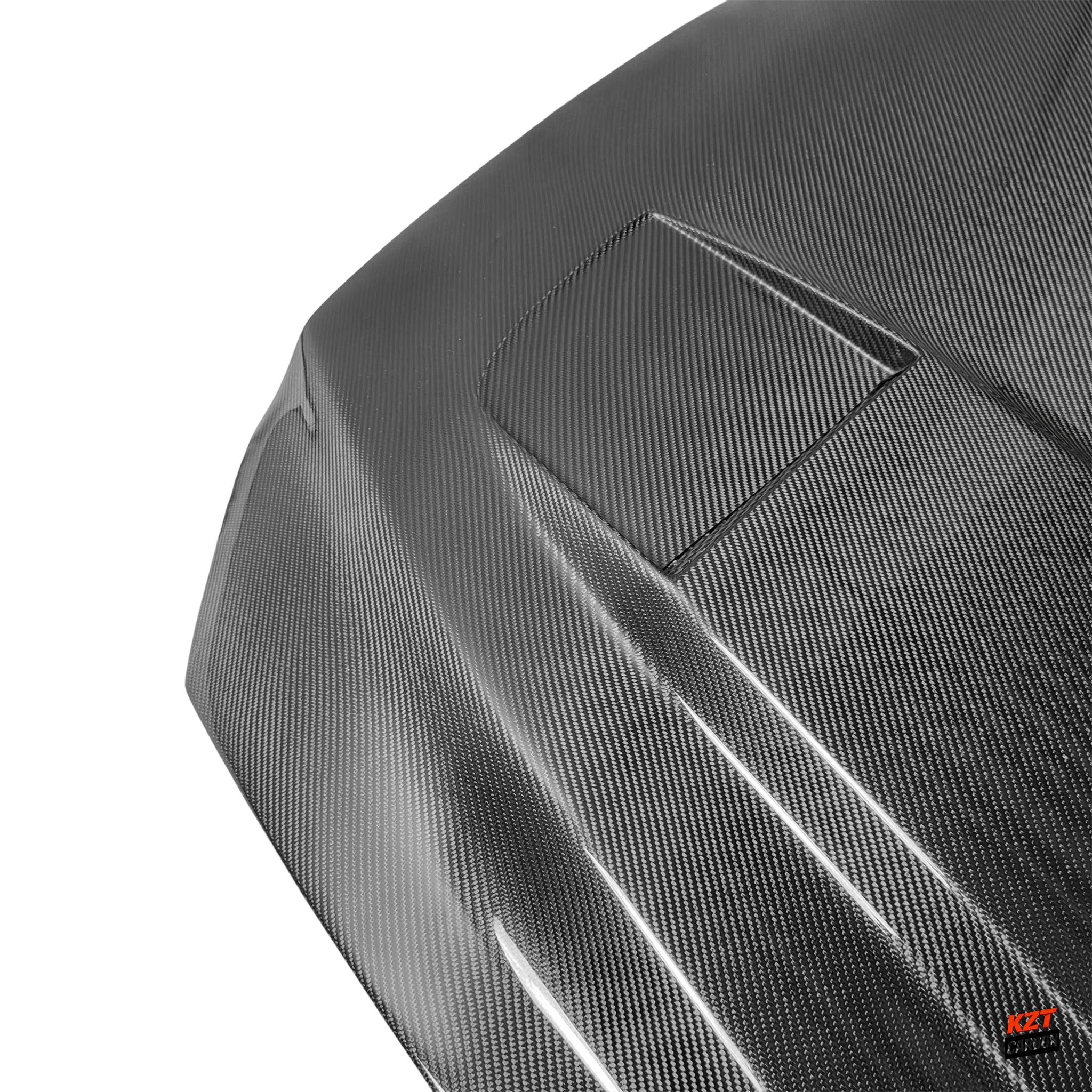 For Ford Mustang 2 Door 2015-17 Carbon Fiber MBJ Style Front Vented Cooling Hood