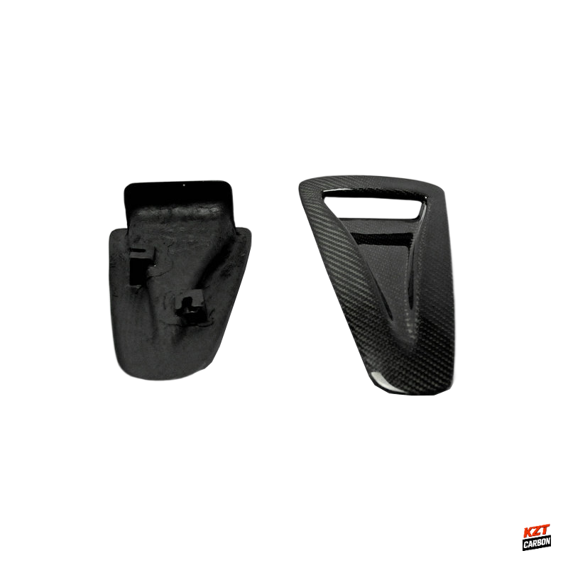 For Nissan R35 GTR 2008-2023 KZ Carbon Fiber Front Hood Bonnet Vents Ducts Pair
